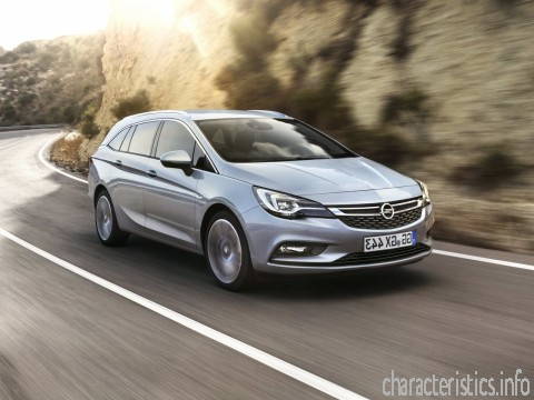 OPEL Generace
 Astra K Caravan 1.6d (95hp) Technické sharakteristiky
